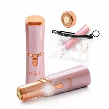 Электрическая сменная батарейка Downy Face на день рождения, японское руководство по эксплуатации [Utiel] Женская бритва, подарок, сумка, лезвия, водонепроницаемая, волосы, роза розовый