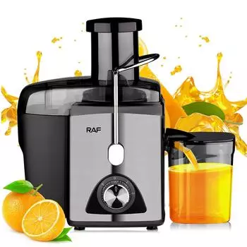 Электрическая соковыжималка 1000 Вт, широкий желоб для соковыжималки для цельных фруктов, экстрактор сочных овощей, фруктовый миксер, блендер с бутылкой EU жёлтый