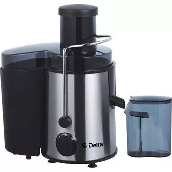 Электрическая соковыжималка Delta DL-0232 Черная нержавеющая сталь