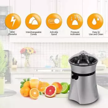 Электрическая соковыжималка для апельсинов Hands Free Fresh Fruit Soquer Machine Соковыжималка для лайма Автоматическая соковыжималка для лимона Соковыжималка для цитрусовых