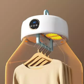 Электрическая сушилка для белья с подогревом на 360°, быстро складывается, практичная, портативная