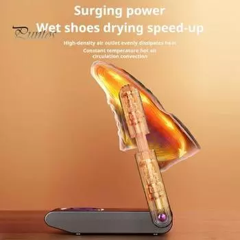 Электрическая сушилка для обуви и сапог с таймером, постоянная температура, тихая работа, сушка на 360 градусов, мощная сушилка для обуви со складной полкой US Plug A
