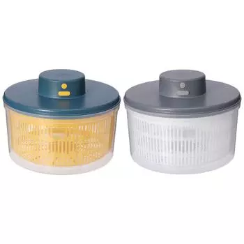 Электрическая сушилка для салата и салата Быстрая сушка Фрукты Мойка Хранение синий