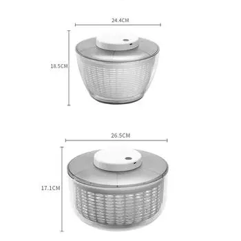 Электрическая сушилка для салата Leeseph, быстрая сушка овощей, кухонная сушилка для овощей и салатов, лапши, фруктов