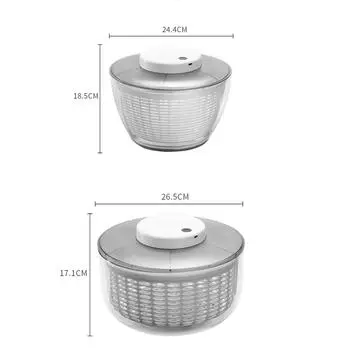 Электрическая сушилка для салата Leeseph, быстрая сушка овощей, кухонная сушилка для овощей и салатов, лапши, фруктов