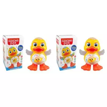 Электрическая танцующая утка с музыкой и огнями. Музыкальная игрушка-утка для малышей. Подарки для детей.