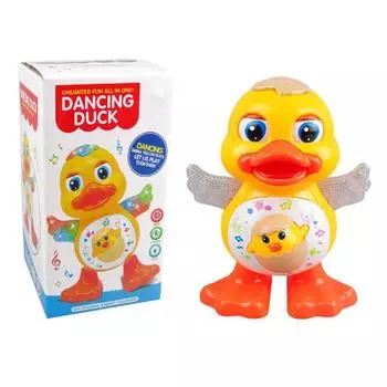 Электрическая танцующая утка с музыкой и огнями. Музыкальная игрушка-утка для малышей. Подарки для детей.