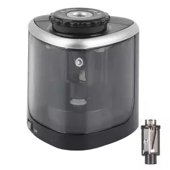 Электрическая точилка для карандашей, черная, сменный держатель для инструментов, автоматическая, канцелярские принадлежности для студентов