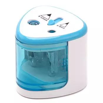 Электрическая точилка для карандашей с двойными отверстиями, школьная точилка для карандашей GWILIL2129a розовый