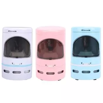 Электрическая точилка для карандашей с ручным пылесосом для удаления мусора со стола, работающая от батареи Penci White