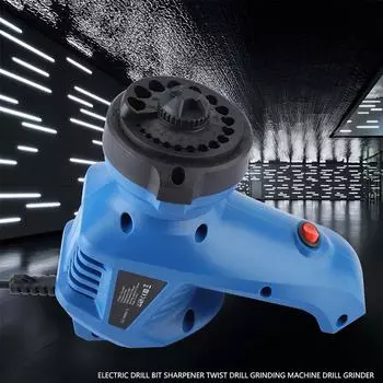 Электрическая точилка для сверл, шлифовальный станок для спиральных сверл, шлифовальный станок для сверл синий