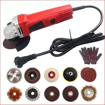 Электрическая угловая шлифовальная машина с регулировкой скорости - бытовая полировальная машина и ручная шлифовальная машина