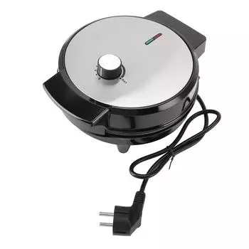 Электрическая вафельница 1000 Вт Эффективная ручка нагрева Регулировка температуры Антипригарное покрытие Двусторонняя вафля L