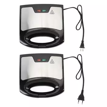 Электрическая вафельница мощностью 800 Вт с антипригарным покрытием, компактный небольшой электрический гриль, идеально подходит для EU Plug 220V