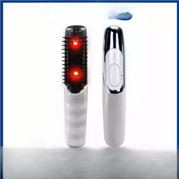 Электрическая вибрационная массажная расческа, инфракрасная расческа для головы, массаж кожи головы, антистатическая расческа для ухода за волосами, студенческая минималистичная расческа для ухода за волосами белый