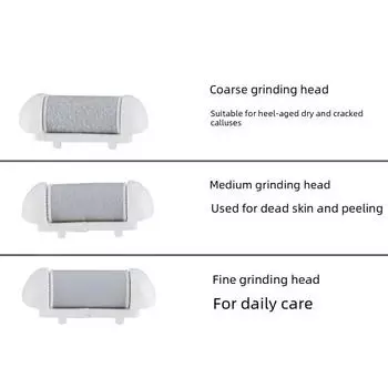 Электрическая водонепроницаемая сменная шлифовальная головка для педикюра - черно-белая grinding head белый