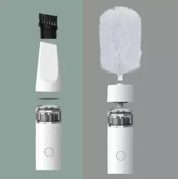 Электрическая вращающаяся щетка с перьями, регулируемая на 360°, тряпка для чистки дивана, перо, бытовая чистящая щетка, вращающийся инструмент для очистки пыли