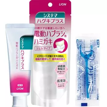 Электрическая зубная нить Systema Haguki Plus Gel Toothpaste 1P [для зубных щеток] + Y-образная
