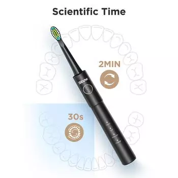 Электрическая зубная щетка Bitvae с 8 насадками, 5 режимов, ультразвуковая электрическая зубная щетка с переноской розовый