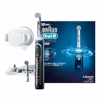 Электрическая зубная щетка Braun Oral B Genius 9000 Black с функцией определения положения и зарядки D7015256CTBK, подключенная к приложению (Нет дела)