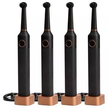 Электрическая зубная щетка Bruzoni Wall Street Collection 4P, ЧЕРНАЯ