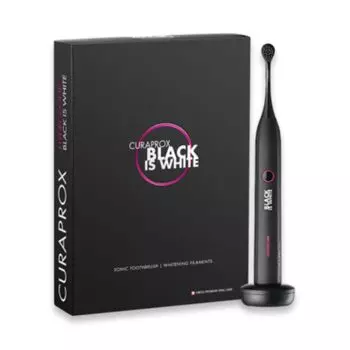 Электрическая зубная щетка Craprox sonic. Черный, белый, основной блок. (Черно-белый)