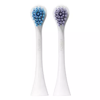 Электрическая зубная щетка CURAPROX Sonic HYDROSONIC EASY, сменная щетка POWER, набор из 2 шт. белый