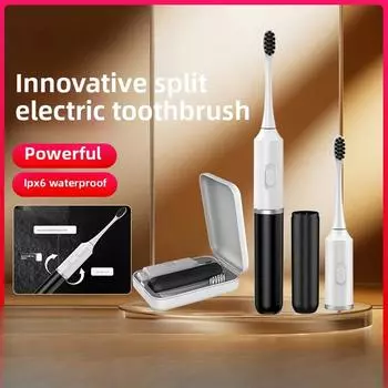 Электрическая зубная щетка для взрослых, перезаряжаемая, звуковая, автоматическая, с мягкой щетиной, водонепроницаемая, разделенная электрическая зубная щетка M-002