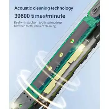 Электрическая зубная щетка для взрослых с 4 сменными насадками, беспроводная USB-перезаряжаемая электрическая звуковая зубная щетка