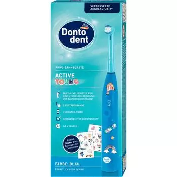 Электрическая зубная щетка DM Dontodent active young blue 1шт