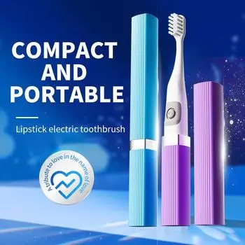 Электрическая зубная щетка Dr Good Lipstick, умная, компактная и портативная, маленькая овальная головка, глубокая очистка, водонепроницаемость IPX7, новый дизайн