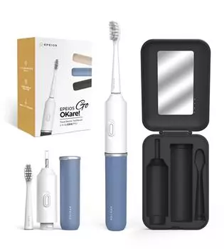 Электрическая зубная щетка Epeios Sonic Sonic Toothbrush Электрическая зубная щетка Портативный чехол для переноски Сменная щетка 60 дней использования Перезаряжаемая Идеально подходит для