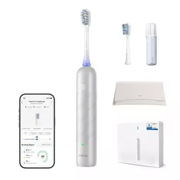 Электрическая зубная щетка MOVA Fresh Pro, совместимая с приложением Sonicare, перезаряжаемая электрическая зубная щетка для взрослых, способ чистки ванны, сменная головка щетки IPX7