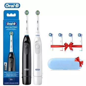 Электрическая зубная щетка Oral B 5010, вращение, чистка зубов, щетка для зубов для взрослых, электрическая зубная щетка DB4010 с 4 дополнительными сменными насадками