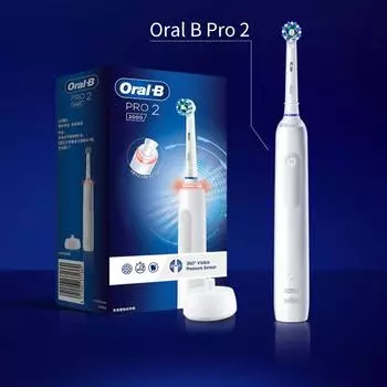 Электрическая зубная щетка Oral B Pro 2 военно-воздушные силы синий