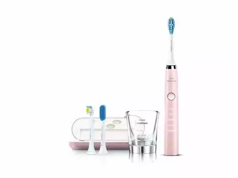 Электрическая зубная щетка Philips Sonicare Diamond Clean Pink [модель 2016 года] HX9318/00