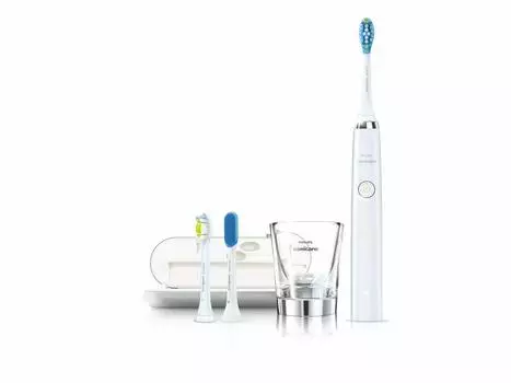 Электрическая зубная щетка Philips Sonicare Diamond Clean White [модель 2016 года] HX9308/00 белый