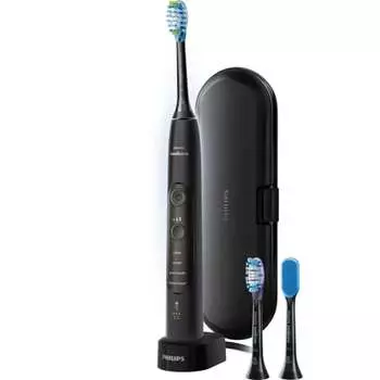 Электрическая зубная щетка Philips Sonicare Expert Clean (Портативный перезаряжаемый/дорожный футляр в комплекте) HX9692/12 Черный