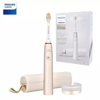 Электрическая зубная щетка Philips Sonicare HX9996 SenseIQ Diamond Srper AI Интеллектуальная зубная щетка с зарядкой через USB Кожаный дорожный футляр