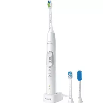Электрическая зубная щетка Philips Sonicare Protect Clean Premium Brush белая (Белый плюс/Десны плюс/Язык в комплекте) HX6877/55
