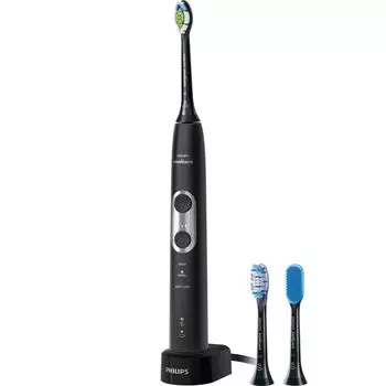 Электрическая зубная щетка Philips Sonicare Protect Clean Premium Gum Brush, черная (Белый Плюс/Премиум Плюс/Язычок включен) HX6870/56