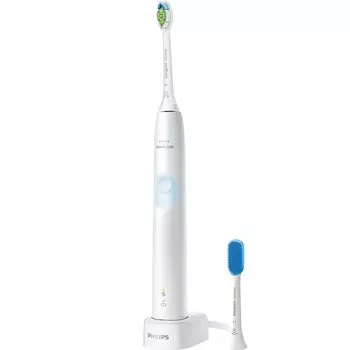 Электрическая зубная щетка Philips Sonicare Protect Clean Brush Белый Светло-голубой (Белый плюс/Язычок в комплекте) HX6809/71 белый