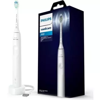 Электрическая зубная щетка Philips Sonicare серии 3100 (Легкий/заряжается через USB) HX3671/23 Белый