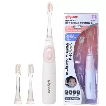 Электрическая зубная щетка Pigeon для первой чистки розовая 1 шт. (х 1) CMLF-1680184