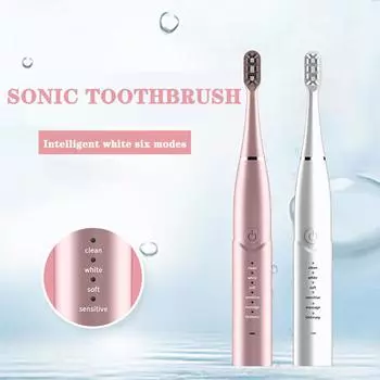 Электрическая зубная щетка Ramidos USB Водонепроницаемая перезаряжаемая Мягкая зубная щетка на заказ One Size розовый
