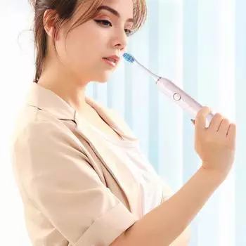 Электрическая зубная щетка с насадками 4/8, 6 режимов чистки, умные таймеры, IPX7, водонепроницаемая, USB-перезаряжаемая, для путешествий, для мужчин, женщин, для взрослых, зубная щетка 4pcs розовый