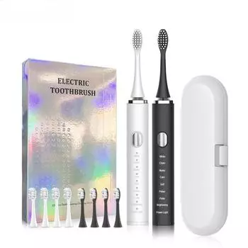 Электрическая зубная щетка Sonic, электрическая зубная щетка для зубов, вибрация, стоматологический очиститель зубов, USB перезаряжаемый чехол для зубной щетки