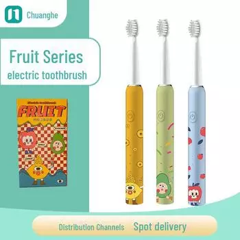 «Электрическая зубная щетка Sonic Waterproof для детей с мягкой щетиной DuPont» 4 brush heads