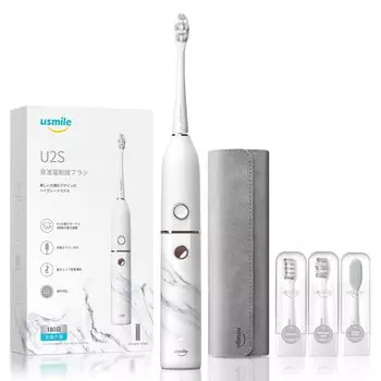 Электрическая зубная щетка usmile U2S White Ultrasonic Whitening Удобно носить с собой в футляре Поставляется с перезаряжаемым USB-портом 180 дней без подзарядки []