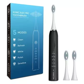 Электрическая зубная щетка Wanko Sonic Ultrasonic Сменная IPX7 Sonic 5 6 часов быстро Пригодна для 180 Низкая щетка DuPont Полость Зубы Заболевания пародонта
